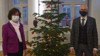 Neuer Landgerichtspräsident, der Tannenbaum und OB Mergen