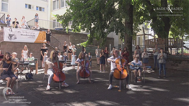 Musikvideo von Baden-Badener Schülern und Lehrern – In Clara-Schumann-Musikschule wird wieder musiziert 