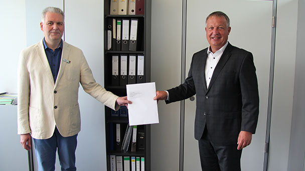 Kuppenheimer Bürgermeister jetzt offiziell Kandidat als Rastatter Landrat – Karsten Mussler gab Bewerbung im Landratsamt ab