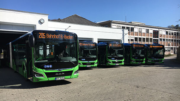 Baden-Badener Buslinie wird moderner – Fünf neue Busse für die Stadtwerke