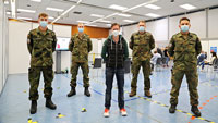 Kreisimpfzentrum Offenburg erhält Unterstützung durch Bundeswehr – Acht Soldaten im Einsatz 