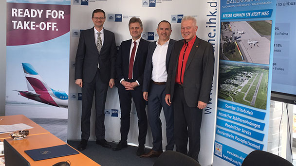 Grußadresse von Karlsruher OB Mentrup für Flughafen – Baden-Baden und Karlsruhe mit Berlin zusammengerückt