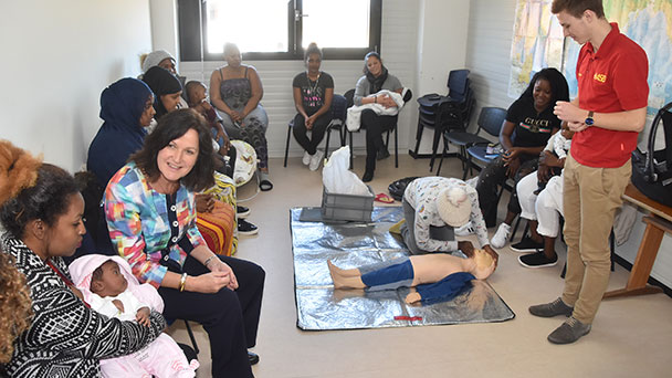 OB Mergen bei den Geflüchteten - „Derzeit leben in den städtischen Wohnheimen 875 Flüchtlinge“