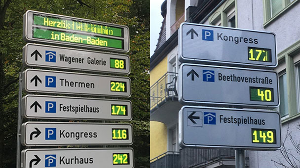 Mängel beim neuen Verkehrs- und Parkleitsystem in Baden-Baden – Alle LCD-Anzeigen werden ausgetauscht