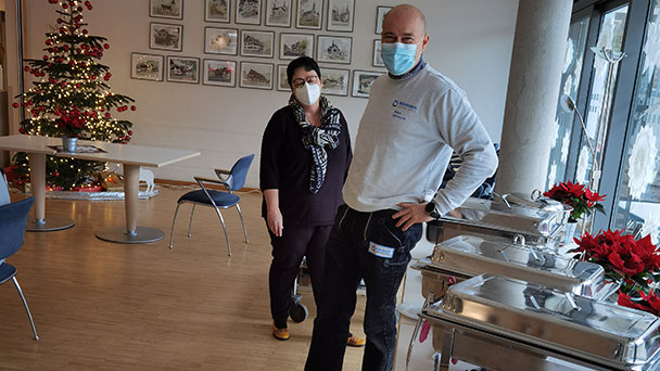 Abwechslung in Corona-Zeiten - 3-Gang-Menu für Pflegeteam in Lichtental