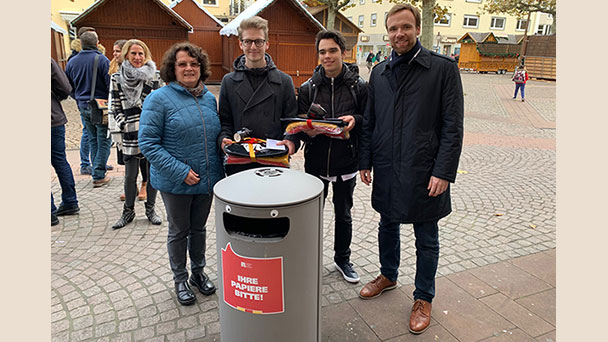 Rastatt setzt auf sprechende Mülleimer 