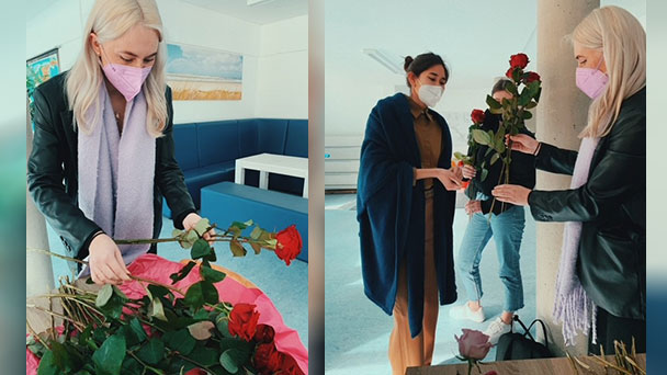 Auch mal an den Rest der Welt denken – Rosenverkauf in Baden-Baden für Peru – Bravo Päda!