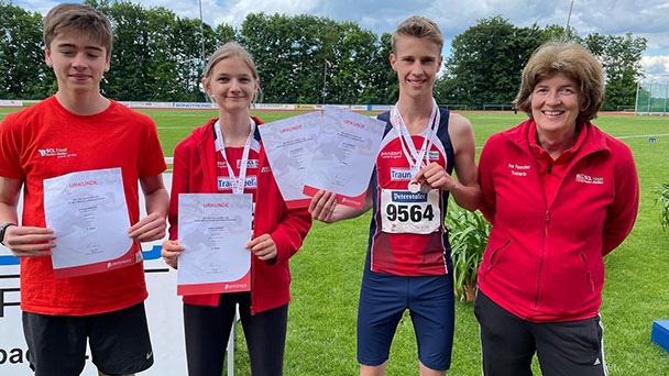Baden-Badener Jugend sprintet drei Mal zu Silber – SCL -Heel Athleten Sophia Schmitz und Enno Wallhorn Badische Vize-Meister