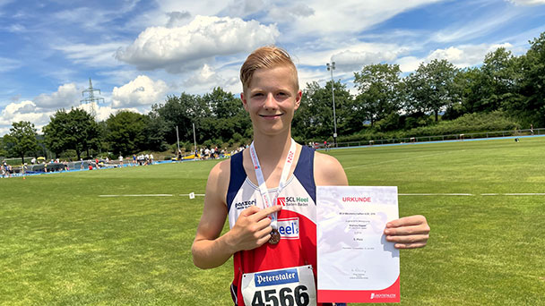 Baden-Badener Weitsprung-Talent Matteo Hoppe holt Bronze – Noch nicht olympisch, aber schon bei Badischen Meisterschaften