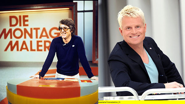 SWR Fernsehen bringt neue „Montagsmaler“ mit Guido Cantz - Frank Elstner moderierte die Show vor 44 Jahren
