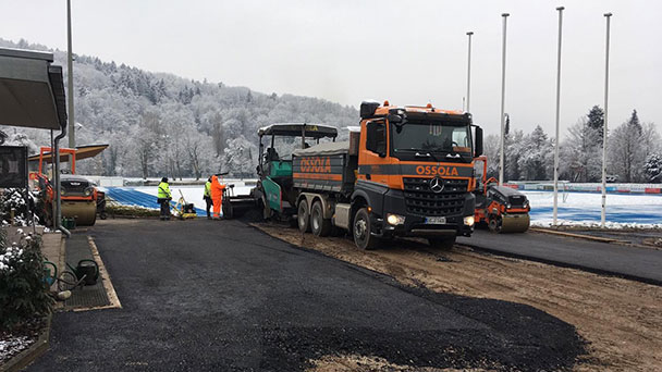 Aumattstadion wird aufgehübscht – Sanierung der Wegebeläge kommt voran
