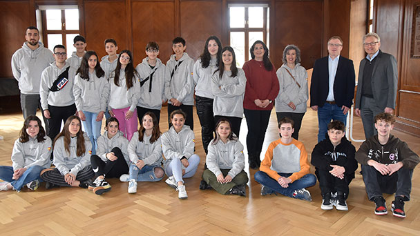 Spanische Schüler und Lehrer in Baden-Baden – „Ávila seit 1985 zum Weltkulturerbe“