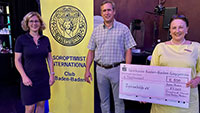 Geld aus Baden-Baden für Syrien – Soroptimist International Club Baden-Baden unterstützt SyrienHilfe e.V.  