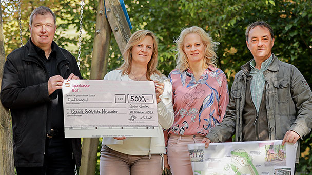 Tue Gutes und rede darüber – Firma Ludwig spendet für Kinderspielplatz in Neuweier Tue Gutes und rede darüber – Firma Ludwig spendet für Kinderspielplatz in Neuweier