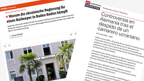 Spiegel berichtet über Fall Rizzi – Igor Golod erneuert Vorwurf zum Kündigungsgrund: „Aus Angst, seine große russische Kundschaft zu verlieren“ Spiegel berichtet über Fall Rizzi – Igor Golod erneuert Vorwurf zum Kündigungsgrund: „Aus Angst, seine große russische Kundschaft zu verlieren“