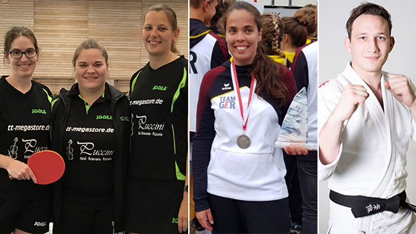 Digitale Sportlerehrung in Rastatt – Mannschaft des Jahres Tischtennisfreunde Rastatt – Pilar Hernandez Mesa und Lars Sowa Sportler des Jahres