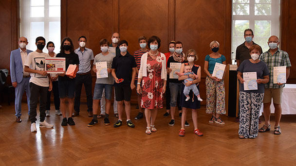 Stadtradel-Stars 2021 im Rathaus empfangen – SPD-Stadträtin Mitzel verteidigt Titel: „Radelaktivste Kommunalpolitikerin“