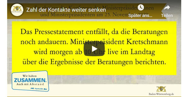 Nach stundenlangem Warten – Statement von Kretschmann abgesagt – Marathon-Sitzung mit Bundeskanzlerin Merkel