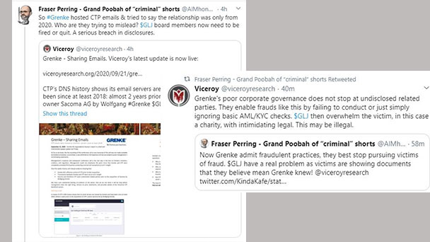 Fraser Perring feuert weiter auf Grenke – Neue Enthüllungen angekündigt – „Belastende Aussagen des Managements“ Fraser Perring feuert weiter auf Grenke – Neue Enthüllungen angekündigt – „Belastende Aussagen des Managements“
