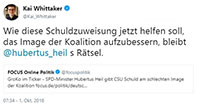 Baden-Badener CDU-Abgeordneter Whittaker schimpft über Twitter auf Hubertus Heil