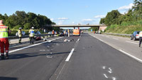 Schwer verletzter Motorradfahrer auf der Autobahn bei Baden-Baden – A5 gestern Richtung Norden gesperrt