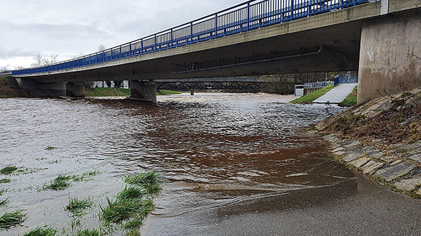 Regen sorgt für Überflutungen in Gaggenau – Unterführungen in Hörden und Rotenfels gesperrt