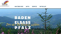 Baden, Elsass und Pfalz mit neuer Internetseite für Touristen