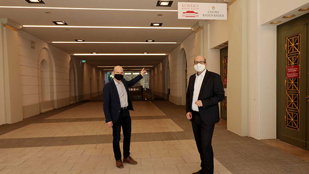 Kurhaus Baden-Baden als mögliches Impfzentrum gerüstet – Umfangreiche Instandsetzung beendet 