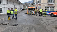Wasserrohrbruch in der Werderstraße – Stadtwerke Baden-Baden: „Größere Mengen Wasser ausgetreten“