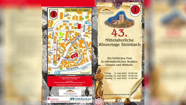 Bald wird es wieder weinselig im Baden-Badener Rebland – Mittelalterliche Winzertage und Busumleitungen
