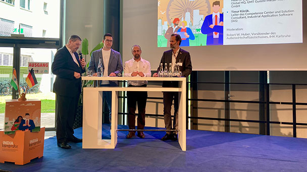 Wirtschaftstag in der IHK – „Oberbürgermeister der Städte Karlsruhe, Baden-Baden und Bruchsal erläuterten, warum Indien für ihre Gemeinden so bedeutend sei“ Wirtschaftstag in der IHK – „Oberbürgermeister der Städte Karlsruhe, Baden-Baden und Bruchsal erläuterten, warum Indien für ihre Gemeinden so bedeutend sei“