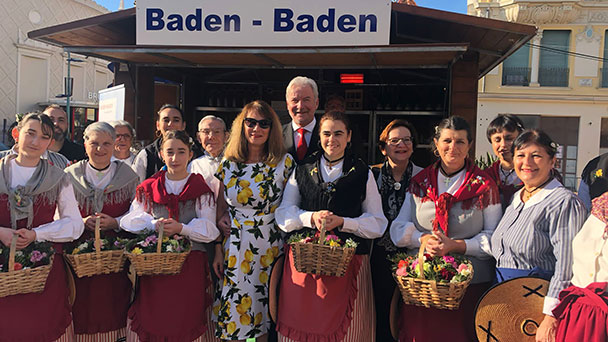Baden-Badener OB Späth und Frau Susanne beim Zitronenfest – Reise ins südfranzösische Menton