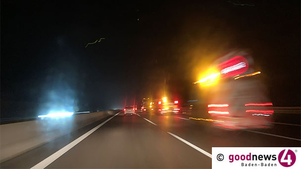 Schwere Unfälle wegen Dauerregen – Schwerverletzter auf der A5 bei Baden-Baden – BMW bei Rastatt gegen Betonwand – Polizei warnt vor Aquaplaning Schwere Unfälle wegen Dauerregen – Schwerverletzter auf der A5 bei Baden-Baden – BMW bei Rastatt gegen Betonwand – Polizei warnt vor Aquaplaning