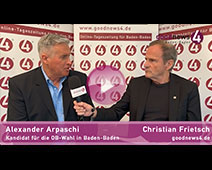 OB-Kandidat Alexander Arpaschi im goodnews4-Live-Teaser
