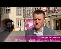 CDU-Fraktionschef Ansgar Gernsbeck vor der OB-Amtsübernahme von Dietmar Späth