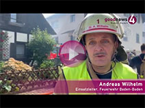  Feuer in Baden-Oos unter Kontrolle | Einsatzleiter Wilhelm
