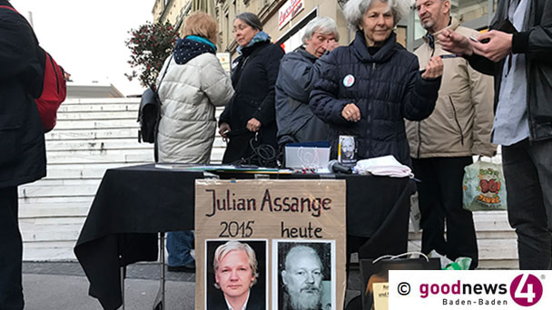 Morgen drei Demonstrationen in Baden-Baden: Freilassung von Julian Assange – Couragierte Frauen gegen Corona-Maßnahmen – Pulse of Europe zum Europatag 