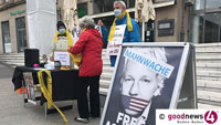 59. Assange-Wache für Julian Assange – Gefahr auch für die Pressefreiheit weltweit – Unterschriftensammlung an Außenminister Maaß