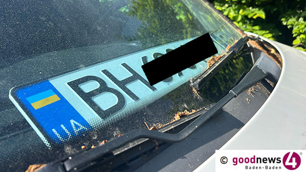 Serie von Attacken gegen ukrainische Autos in Baden-Baden mit noch größerem Ausmaß – Polizei berichtet von 30 Diebstählen von Kennzeichen und Reifenstechereien