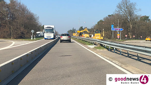 Autobahnabfahrt Baden-Baden einen Tag länger gesperrt – B500-Fahrbahndeckenerneuerung zwischen Iffezheim und Sinzheim 