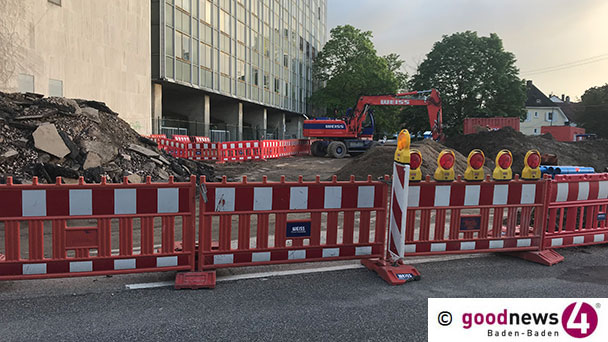 Stromausfall in Baden-Oos – Stadtwerke vor Ort – Bagger beschädigte Kabelverteiler 