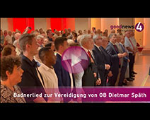 Amtseinführung von OB Späth mit Badnerlied statt Europahymne  