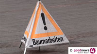 Verkehrsbehinderungen in Baden-Oos an der B3 – Baumschnittmaßnahmen am Radweg entlang 