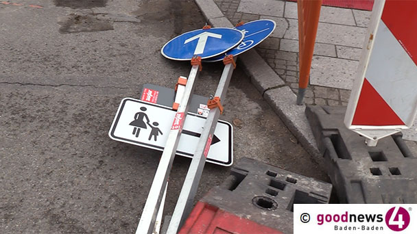 Nochmals Sperrung mitten in Baden-Baden – Lichtentaler Straße für gesamten Verkehr gesperrt