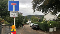 Bergengruenstraße gesperrt – Fußgänger können passieren