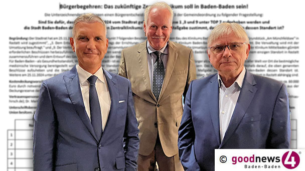 Bürgerbegehren für Klinikstandort Baden-Baden geht in neue Runde – Start diese Woche – Rathaus bestätigt Eingang von „Dokumenten“