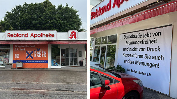 Einschüchterungen im Rebland – Verein „Für Baden-Baden“ beklagt sich