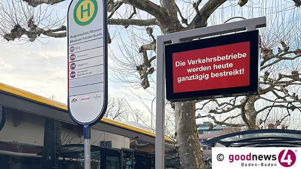 Ganztägiger Busstreik in Baden-Baden – Einige Busse fahren dennoch am Donnerstag und Freitag