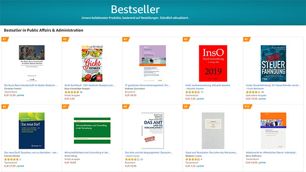 Buch-Neuerscheinung „Die Bussi-Bussi-Gesellschaft im Baden-Badener Rathaus“ weiter auf Platz 1 der Amazon Bestsellerliste – Nun auch bei Buchhandlungen Thalia und Straß erhältlich