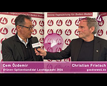 Plädoyer von Cem Özdemir für Baden-Baden als internationale politische Bühne | goodnews4-Wahl-Talk Teil 3